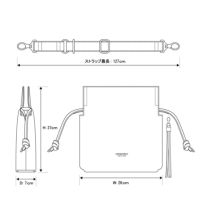 ソフトシュリンクレザー 巾着ショルダーバッグ | TC-DS