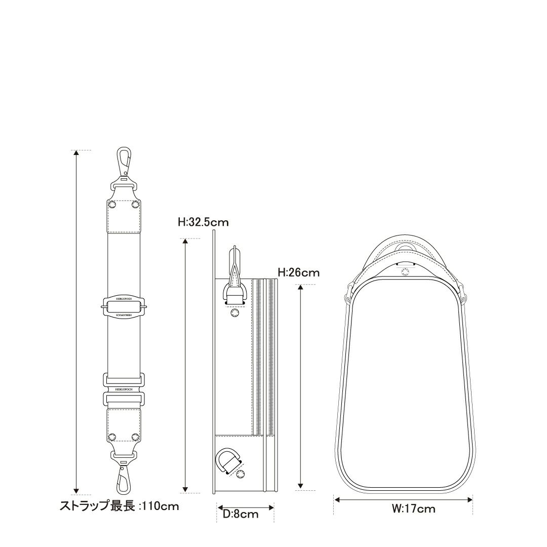 エルゴポックオンライン限定06C-OS-Eワンショルダー/ボディバッグ詳細6