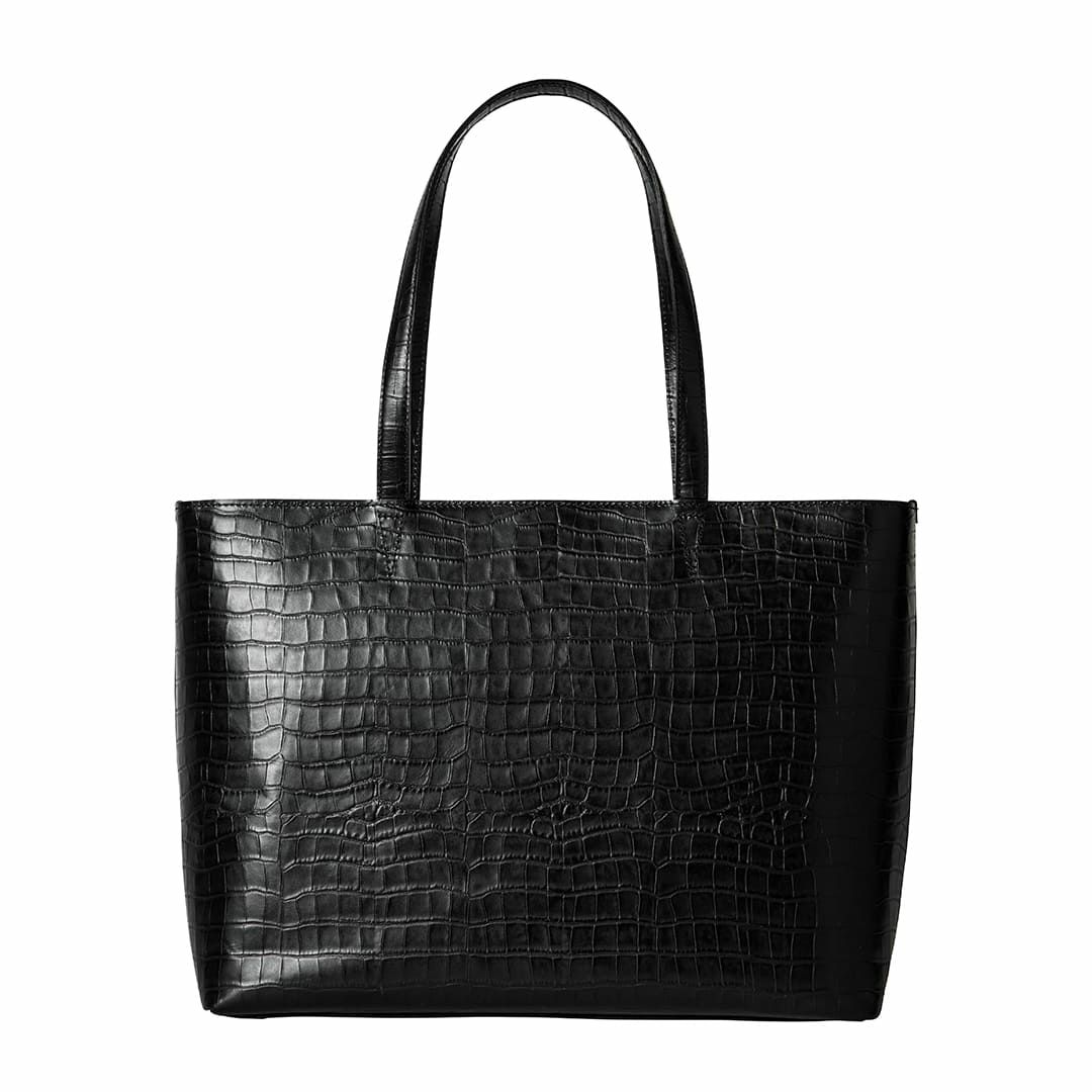 オンライン限定 ワキシングレザー トートバッグ/クロコ型押し 