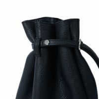 【美品】R&D.M.Co- エクリュエプゥス別注 巾着ショルダーバッグ GOD柄 ナチュラルドット柄巾着ショルダーバッグ 巾着バッグ BOX AND