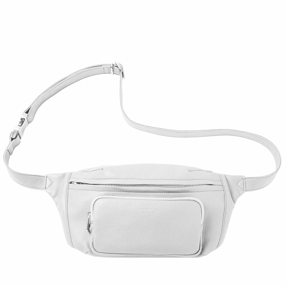 美品】グッチ ウエストポーチ ボディバッグ レザー 白色 ホワイト