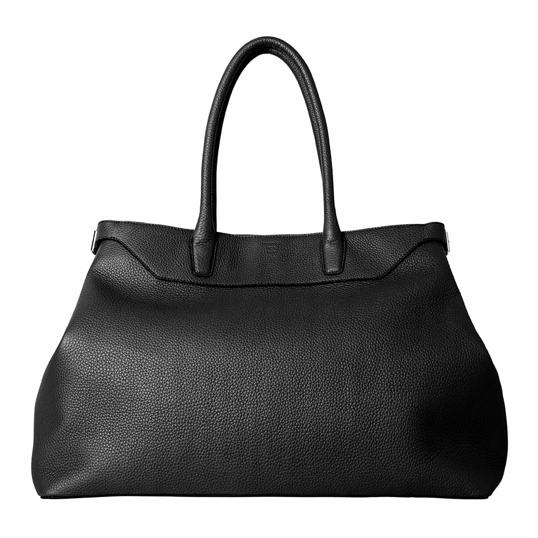 トリヨンラグーン シュリンクレザー トートバッグ ブラック